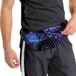 Dark Aquarius Zodiac Sign Print Fanny Pack