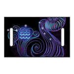 Dark Aquarius Zodiac Sign Print Golf Cart Seat Cover