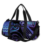 Dark Aquarius Zodiac Sign Print Gym Bag