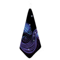 Dark Aquarius Zodiac Sign Print Hand Towel