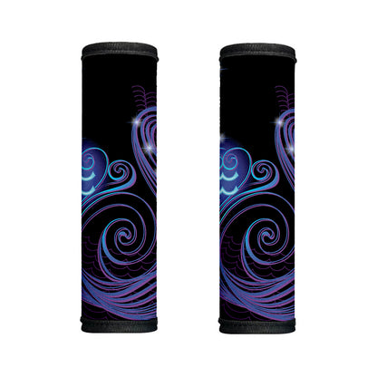 Dark Aquarius Zodiac Sign Print Handle Covers
