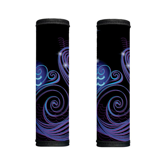 Dark Aquarius Zodiac Sign Print Handle Covers