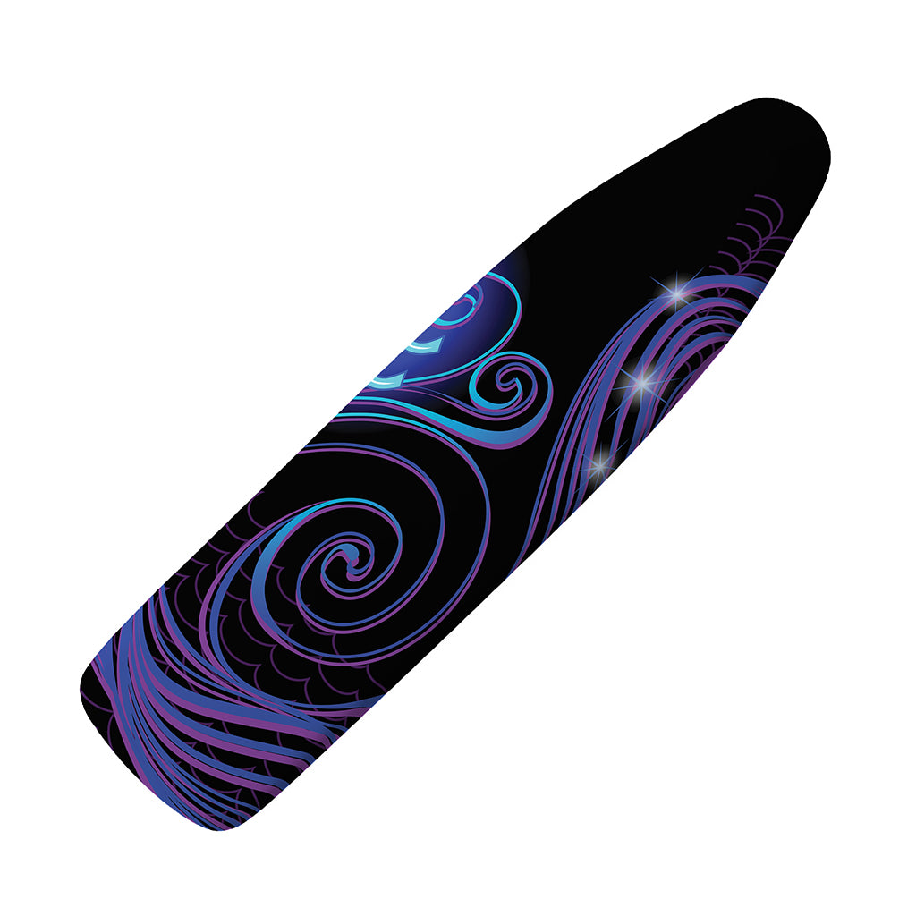 Dark Aquarius Zodiac Sign Print Ironing Board Cover