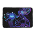 Dark Aquarius Zodiac Sign Print Kitchen Mat