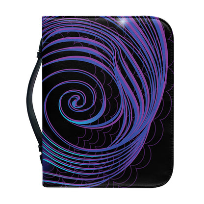 Dark Aquarius Zodiac Sign Print Leather Bible Cover