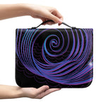 Dark Aquarius Zodiac Sign Print Leather Bible Cover