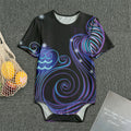 Dark Aquarius Zodiac Sign Print Men's Bodysuit