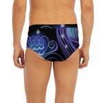 Dark Aquarius Zodiac Sign Print Men's Briefs