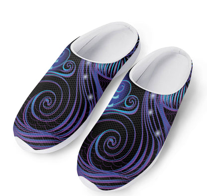 Dark Aquarius Zodiac Sign Print Mesh Casual Shoes