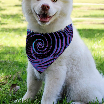 Dark Aquarius Zodiac Sign Print Over The Collar Dog Bandana