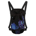 Dark Aquarius Zodiac Sign Print Pet Carrier Backpack