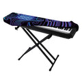 Dark Aquarius Zodiac Sign Print Piano Keyboard Cover