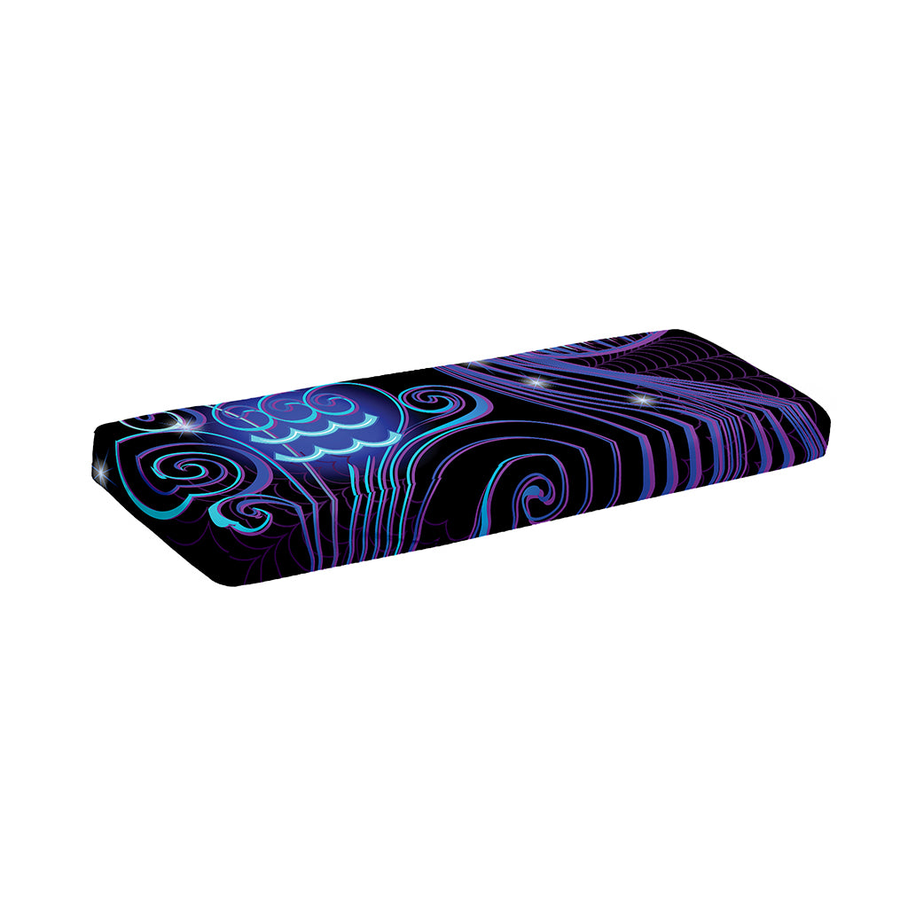 Dark Aquarius Zodiac Sign Print Piano Keyboard Cover