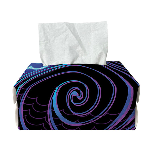 Dark Aquarius Zodiac Sign Print Rectangle Tissue Box Cover