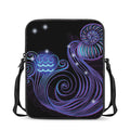 Dark Aquarius Zodiac Sign Print Rectangular Crossbody Bag