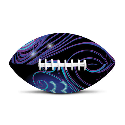 Dark Aquarius Zodiac Sign Print Rugby Ball