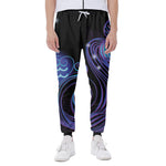 Dark Aquarius Zodiac Sign Print Scuba Joggers