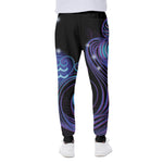 Dark Aquarius Zodiac Sign Print Scuba Joggers