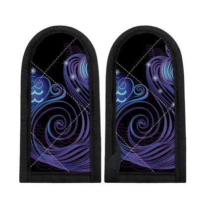 Dark Aquarius Zodiac Sign Print Skillet Handle Cover