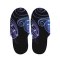 Dark Aquarius Zodiac Sign Print Slippers