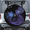 Dark Aquarius Zodiac Sign Print Tire Cover With Camera Hole