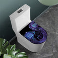 Dark Aquarius Zodiac Sign Print Toilet Lid Cover