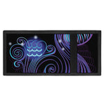 Dark Aquarius Zodiac Sign Print Trifold Wallet