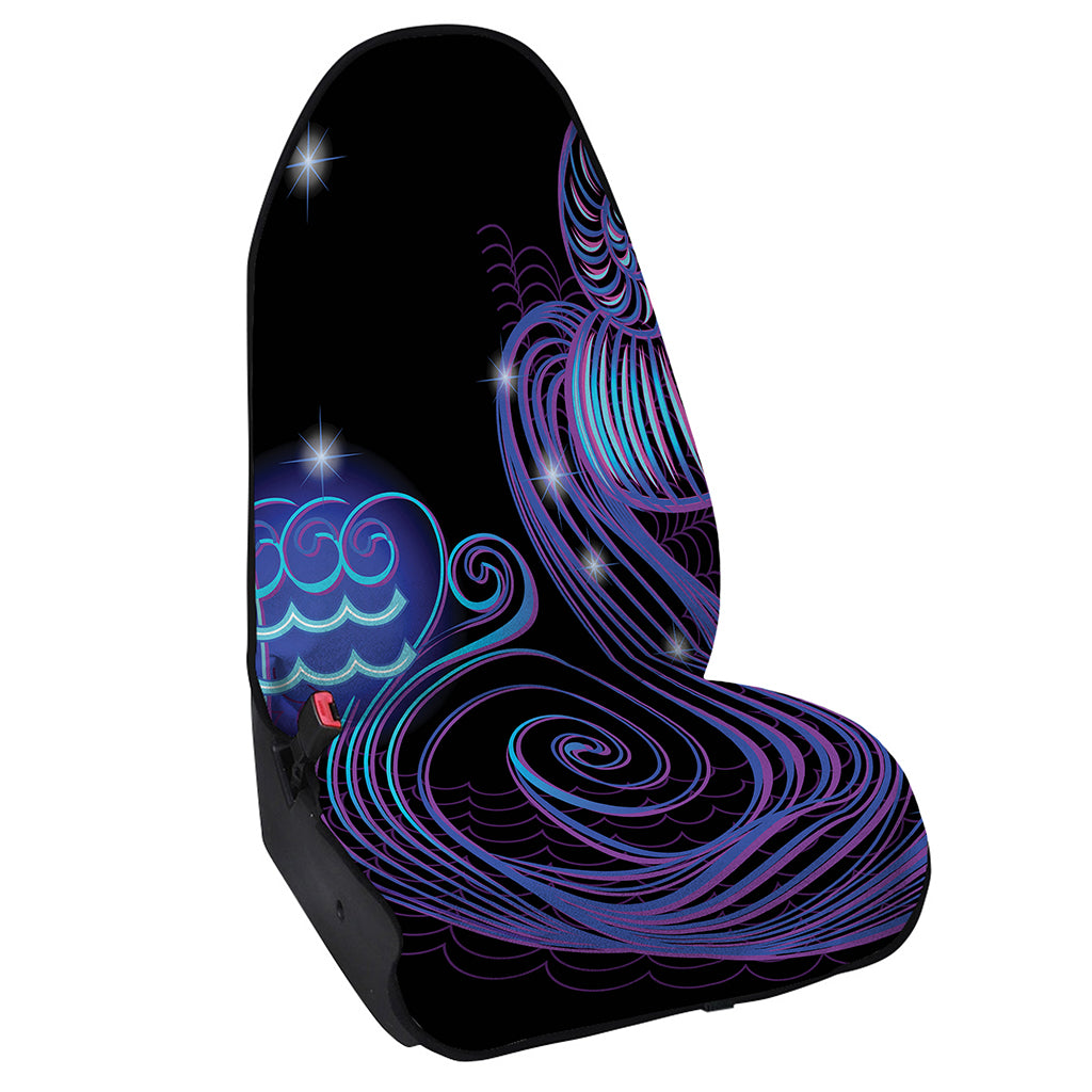 Dark Aquarius Zodiac Sign Print Waterproof Car Seat Cover