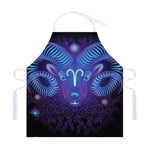 Dark Aries Zodiac Sign Print Adjustable Apron