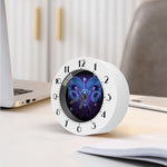 Dark Aries Zodiac Sign Print Alarm Clock