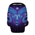 Dark Aries Zodiac Sign Print Baby Seat Cover