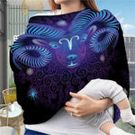Dark Aries Zodiac Sign Print Baby Seat Cover