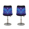 Dark Aries Zodiac Sign Print Bar Stool Covers