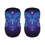 Dark Aries Zodiac Sign Print Bar Stool Covers