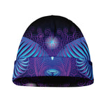 Dark Aries Zodiac Sign Print Beanie