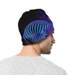 Dark Aries Zodiac Sign Print Beanie