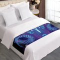 Dark Aries Zodiac Sign Print Bed Runner