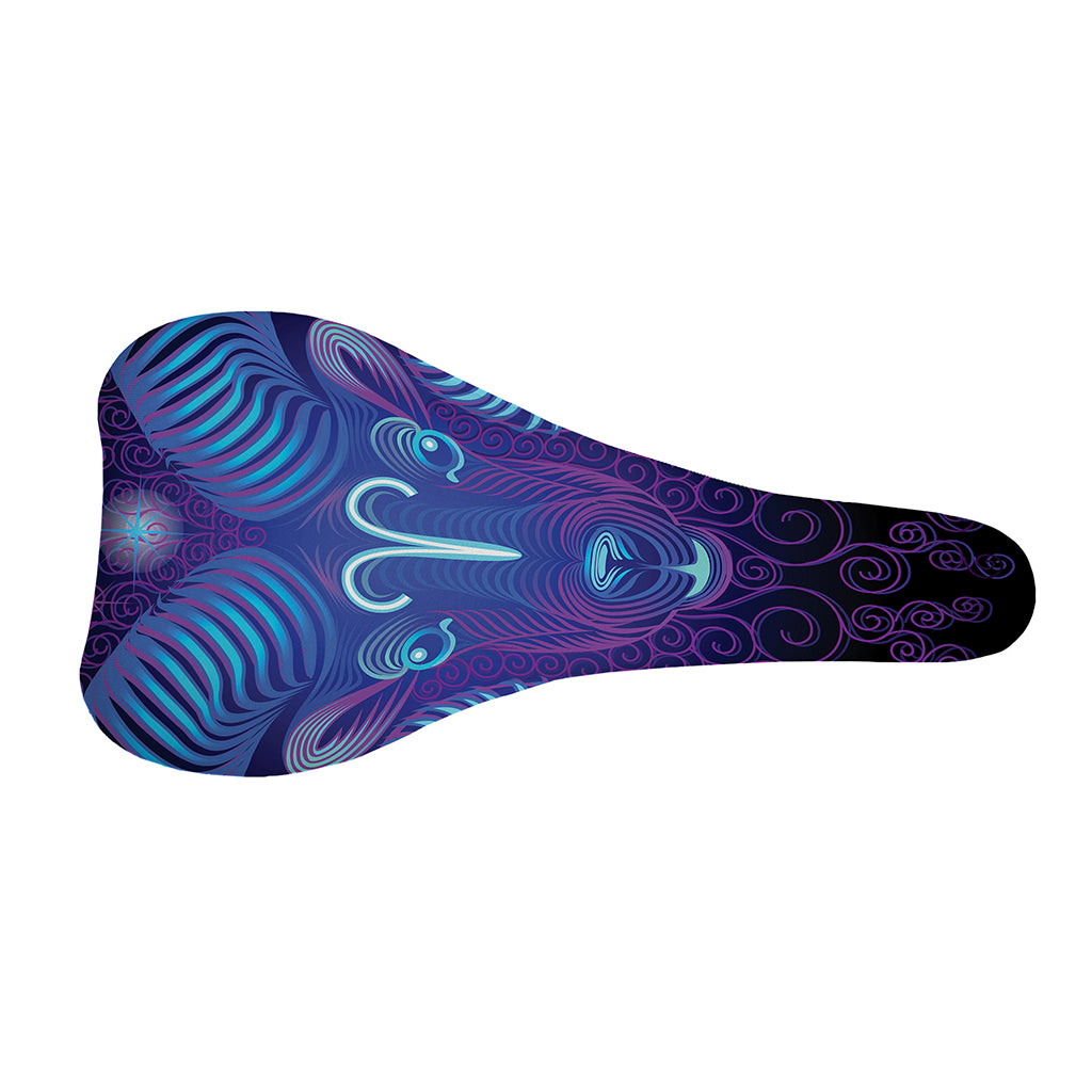 Dark Aries Zodiac Sign Print Bicycle Seat Cover