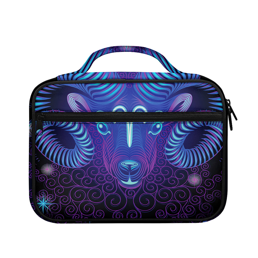 Dark Aries Zodiac Sign Print Briefcase Bible Bag