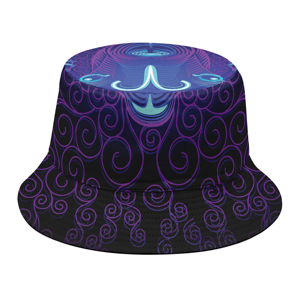 Dark Aries Zodiac Sign Print Bucket Hat