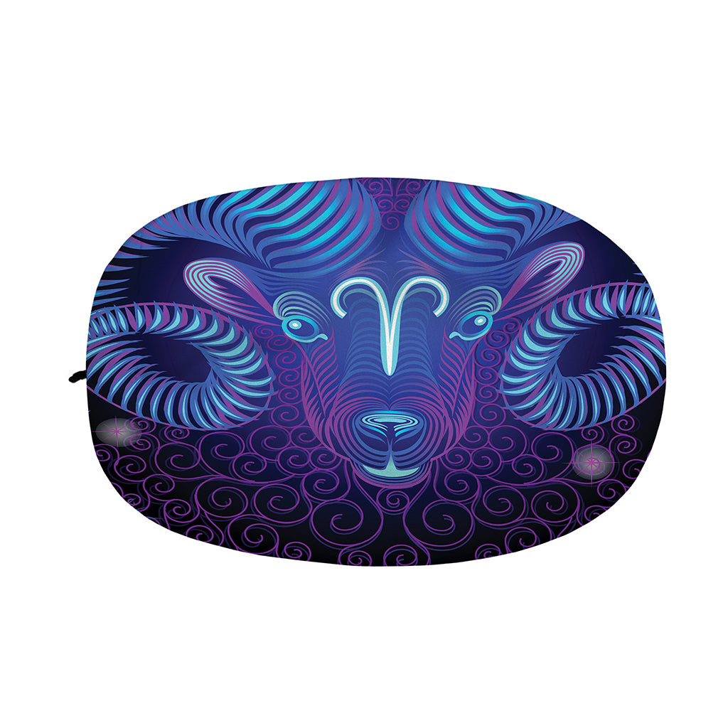 Dark Aries Zodiac Sign Print Car Side Mirror Covers
