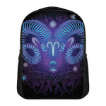 Dark Aries Zodiac Sign Print Casual Backpack