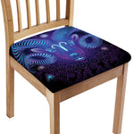 Dark Aries Zodiac Sign Print Chair Cushion Cover