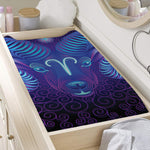 Dark Aries Zodiac Sign Print Changing Pad Cover