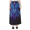 Dark Aries Zodiac Sign Print Chiffon Maxi Skirt