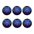 Dark Aries Zodiac Sign Print Coaster Set