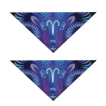 Dark Aries Zodiac Sign Print Dog Bandana