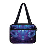 Dark Aries Zodiac Sign Print Double Strap Bible Bag