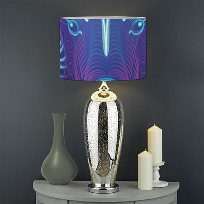 Dark Aries Zodiac Sign Print Drum Lamp Shade