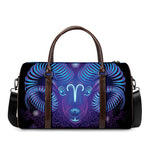 Dark Aries Zodiac Sign Print Duffle Bag